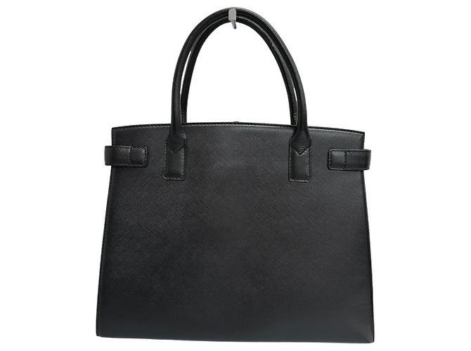 Borsa Burberry in pelle Saffiano Nero - vista 2