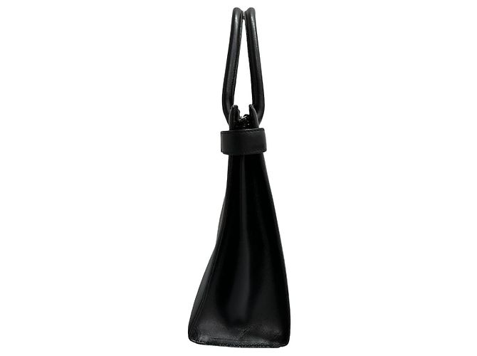 Borsa Burberry in pelle Saffiano Nero - vista 5