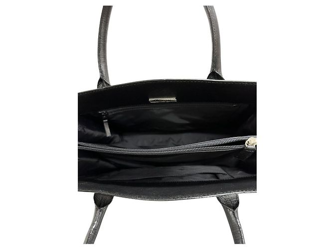 Borsa Burberry in pelle Saffiano Nero - vista 6