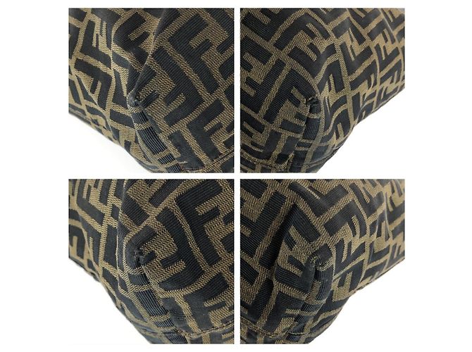 Fendi Zucca Tote Bag Braun Stoff - Ansicht 3