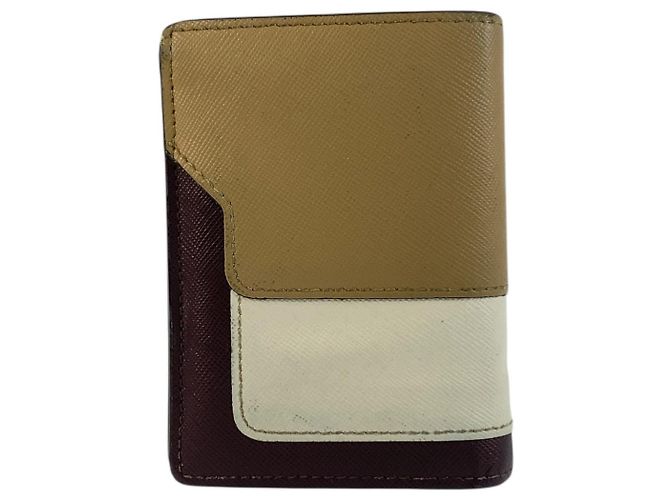Portefeuille compact pliable Marni Multicolore - vue 2