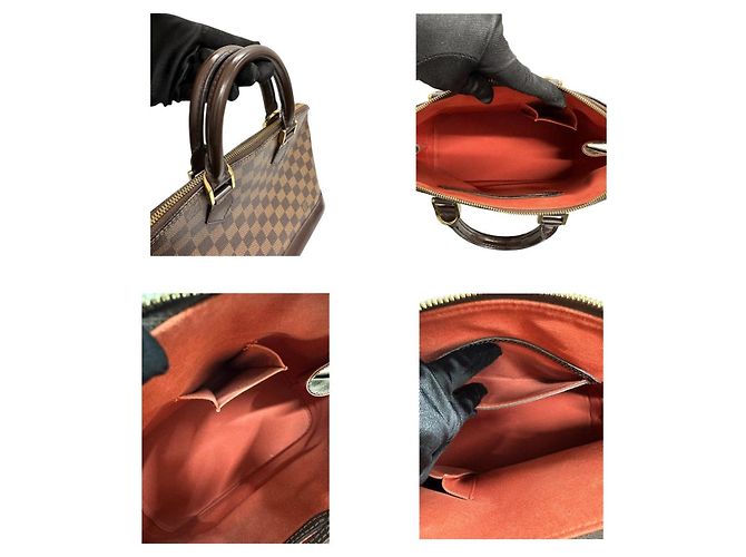 Louis Vuitton Damier Alma Handtasche Braun - Ansicht 5
