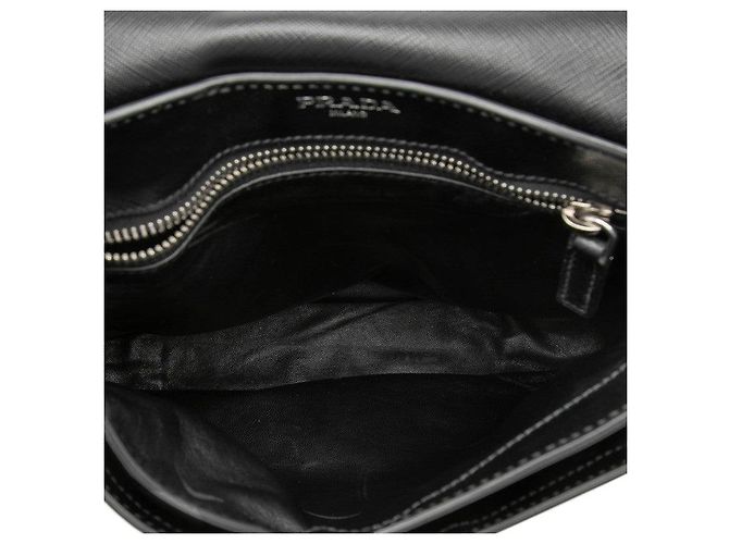 Borsa a tracolla Prada Logo Nero - vista 4