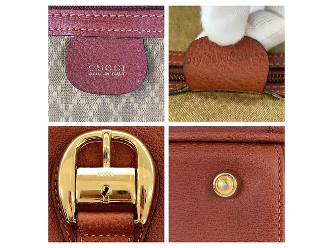 Borsa Boston Gucci Vintage Old Gucci Marrone - vista 5