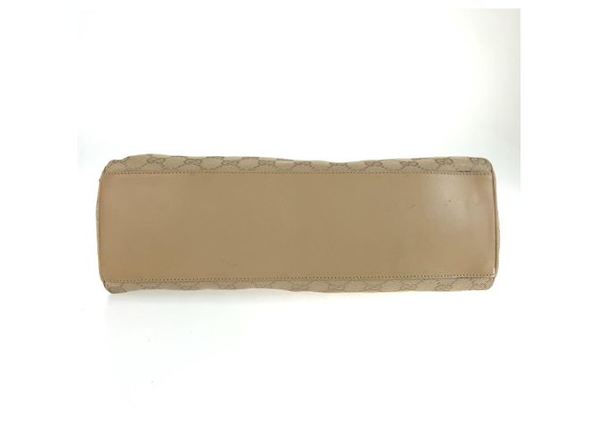 Borsa a spalla Gucci Marrone Beige in Tela - vista 9
