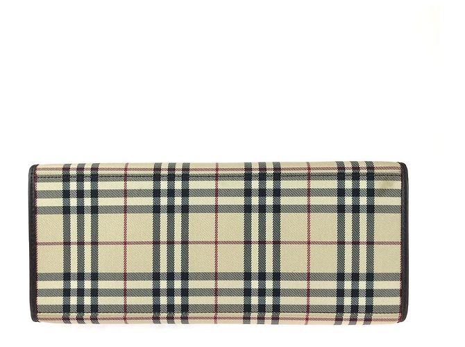Borsa Tote 2 vie Burberry Check Marrone Beige - vista 10