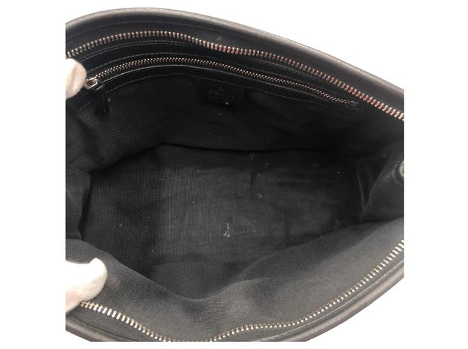 Borsa a pochette Gucci Interlocking Nero - vista 7