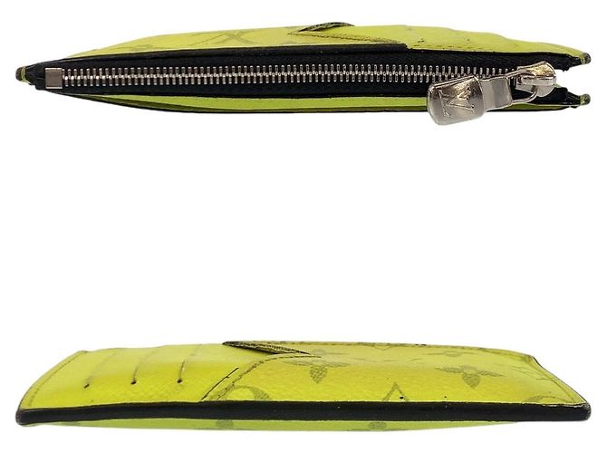 Portacarte e monete Louis Vuitton Taigarama Giallo - vista 10