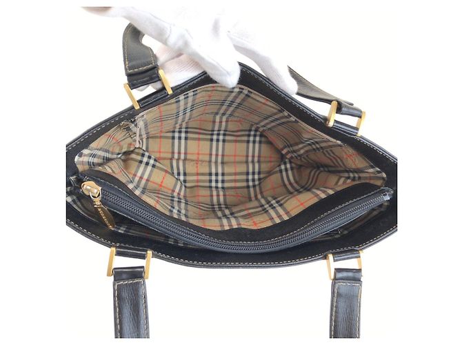 Burberry Check Tote Bag Schwarz - Ansicht 7