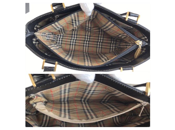 Burberry Check Tote Bag Schwarz - Ansicht 9