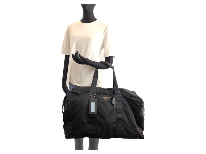 Prada Tessuto Boston Bag Schwarz - Ansicht 7