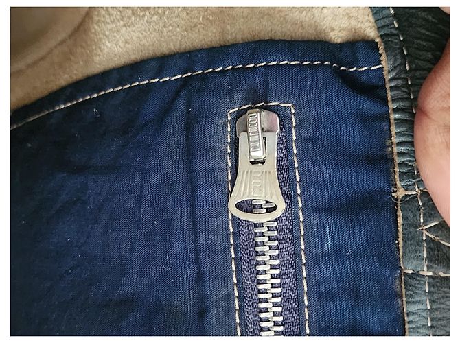 Autre Marque Double RL Supply Co. Leder Shopper Braun Dunkelblau - Ansicht 13