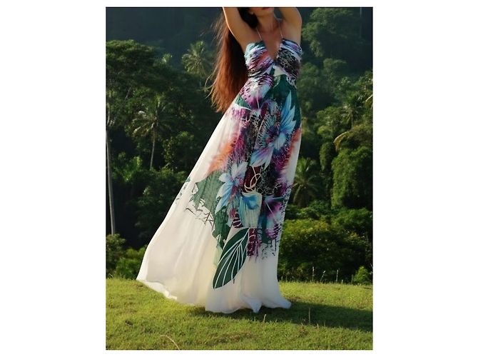 Roberto Cavalli Seiden-Maxikleid mit Blumenprint Mehrfarben - Ansicht 14