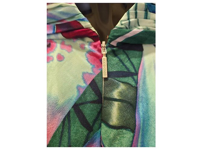 Roberto Cavalli Seiden-Maxikleid mit Blumenprint Mehrfarben - Ansicht 8