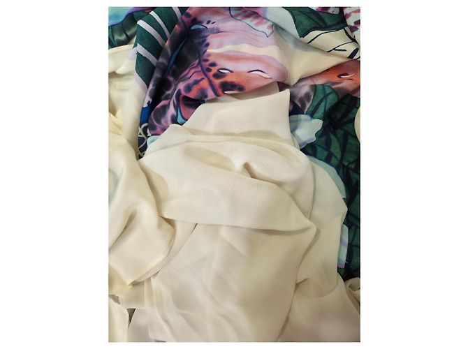 Roberto Cavalli Seiden-Maxikleid mit Blumenprint Mehrfarben - Ansicht 9