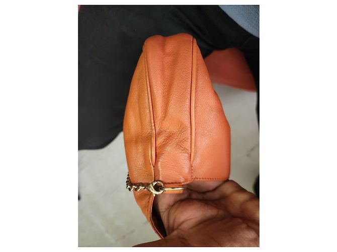 Fendi Borsa Baguette in pelle arancione - vista 16