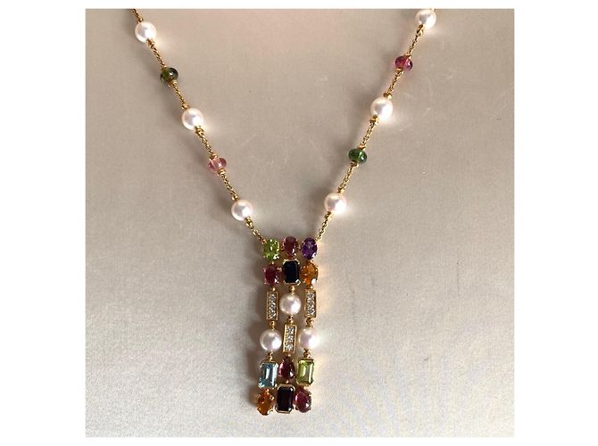 Collar de piedras preciosas Bulgari Dorado - vista 2