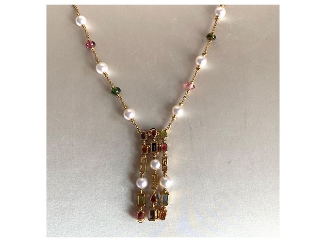 Collar de piedras preciosas Bulgari Dorado - vista 4