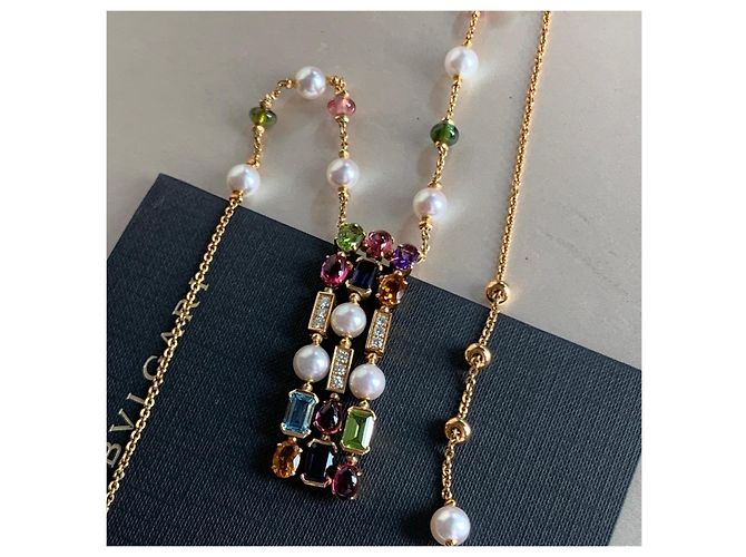 Collar de piedras preciosas Bulgari Dorado - vista 6