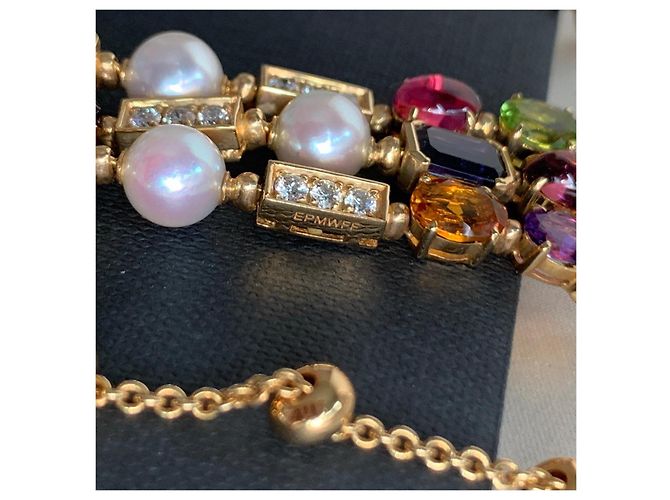Collar de piedras preciosas Bulgari Dorado - vista 8