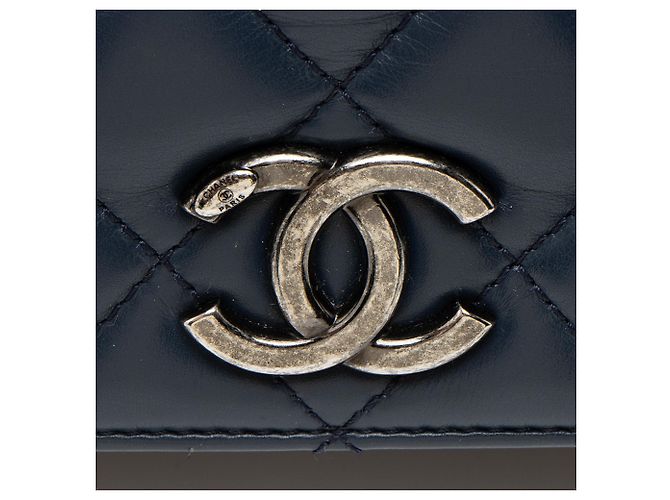 Gabrielle Borsa Chanel Ballerine Medium Flap in pelle di agnello Nero - vista 9