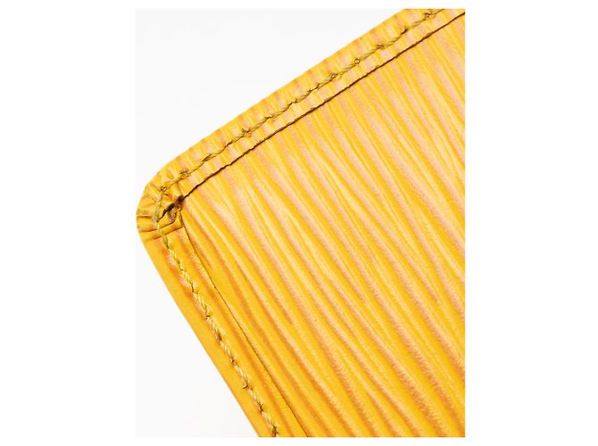 Portachiavi Louis Vuitton Vintage in pelle Epi Giallo - vista 10