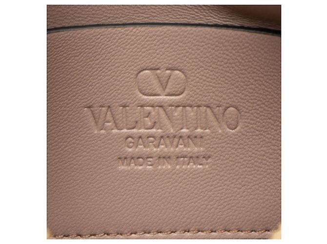 Valentino Garavani Borsa a tracolla Rockstud Small in vitello metallizzato Valentino Rosa - vista 7