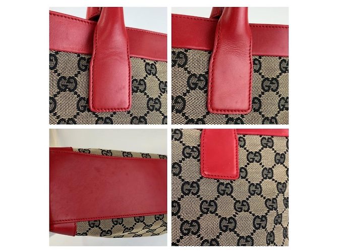 Borsa Tote Gucci GG Canvas Multicolore - vista 5