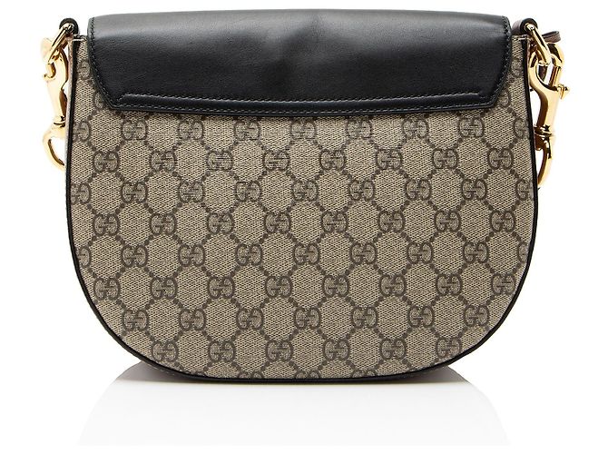 Gucci GG Supreme Padlock Saddle Schultertasche Medium Schwarz - Ansicht 3