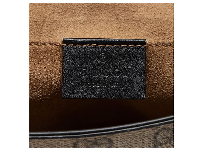 Gucci GG Supreme Padlock Saddle Schultertasche Medium Schwarz - Ansicht 8