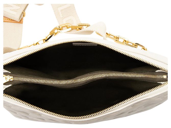 Louis Vuitton Coussin PM Schultertasche aus Lammleder mit Monogramm-Prägung Weiß - Ansicht 6