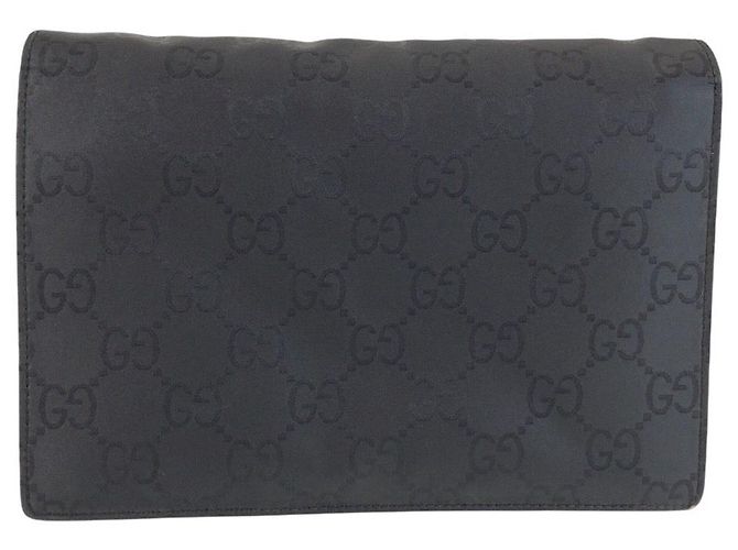 Pochette Gucci in tessuto nero - vista 2