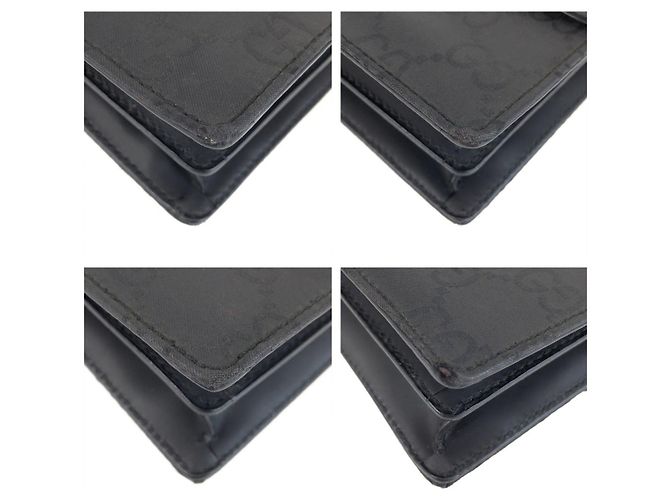 Pochette Gucci in tessuto nero - vista 3