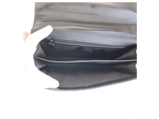 Pochette Gucci in tessuto nero - vista 8