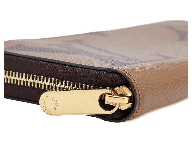 Cartera Larga Louis Vuitton Monogram Giant Reverse Castaño - vista 7