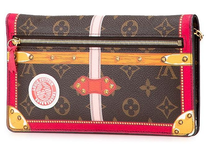Bolsa de Ombro Louis Vuitton Pochette Weekend Marrom - vista 2