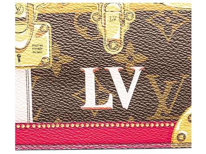 Bolsa de Ombro Louis Vuitton Pochette Weekend Marrom - vista 5