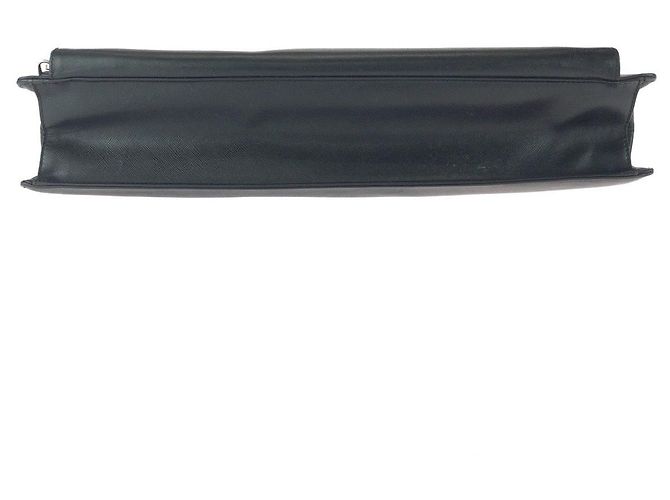 Maletín Prada Saffiano con logotipo triangular Negro - vista 10