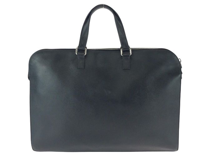 Maletín Prada Saffiano con logotipo triangular Negro - vista 2
