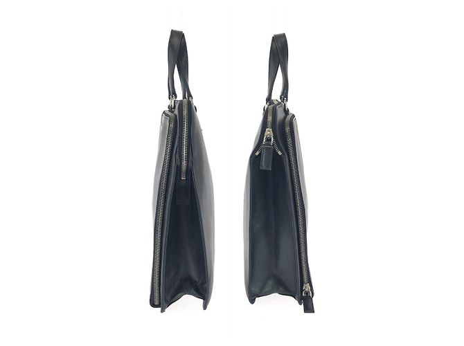 Maletín Prada Saffiano con logotipo triangular Negro - vista 8