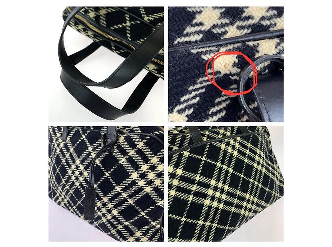 Borsa a mano Burberry Mini Boston Multicolore - vista 5