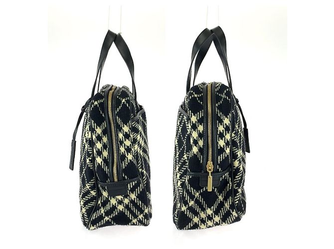 Borsa a mano Burberry Mini Boston Multicolore - vista 8