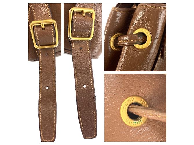 Zaino Gucci Bamboo Marrone - vista 6