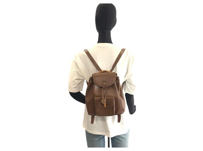 Zaino Gucci Bamboo Marrone - vista 8