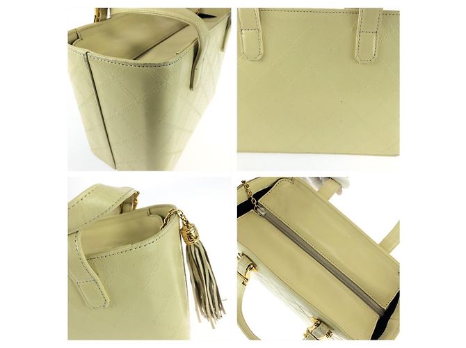 Bolsa Versace Sunburst com borlas Amarelo - vista 6