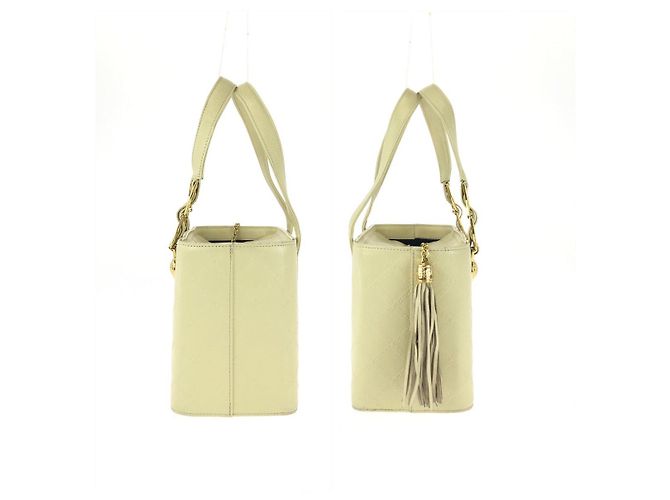 Bolsa Versace Sunburst com borlas Amarelo - vista 8