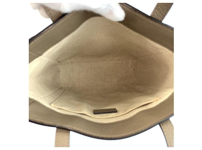 Borsa Tote Jimmy Choo Pegasi N/S Star Studs Marrone Beige - vista 7