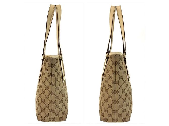 Bolso Tote Gucci GG Canvas Castaño Beige - vista 7