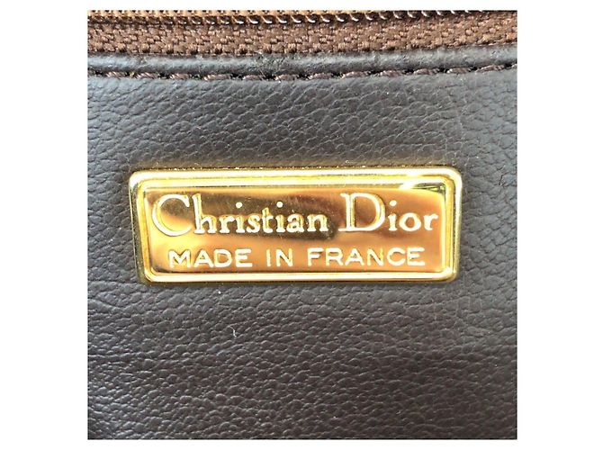 Autre Marque Borsa a tracolla Dior Old Dior CD Logo Marrone - vista 4