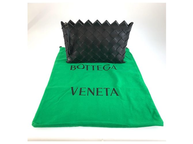 Borsa a pochette Intrecciato Bottega Veneta Nero - vista 10